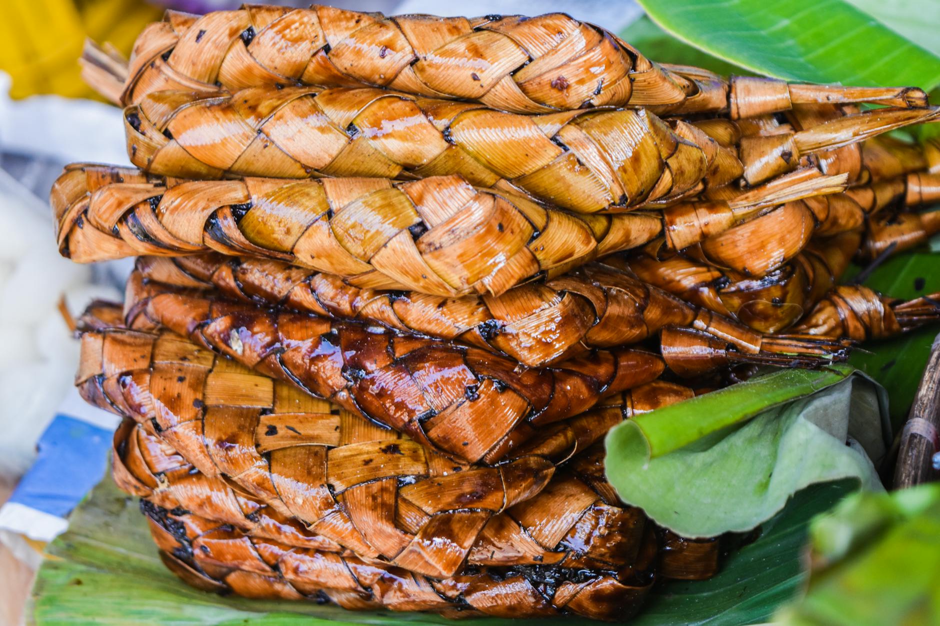 Khao Lam / ເຂົ້າຫລາມ (Sticky Rice Cooked in Bamboo)