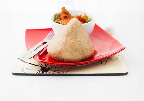 Fufu (Pronounced: ɔfu) (Cassava and plantain dough)