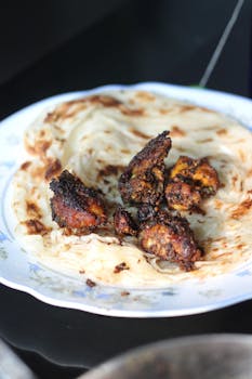 Roti Canai (Flaky Flatbread)